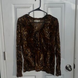 Snake Print Blouse